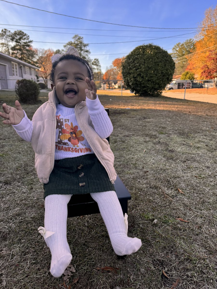 CoachJas321's tweet image. Happy Turkey Day from Mae Mae!! #SHEIN #babymodel