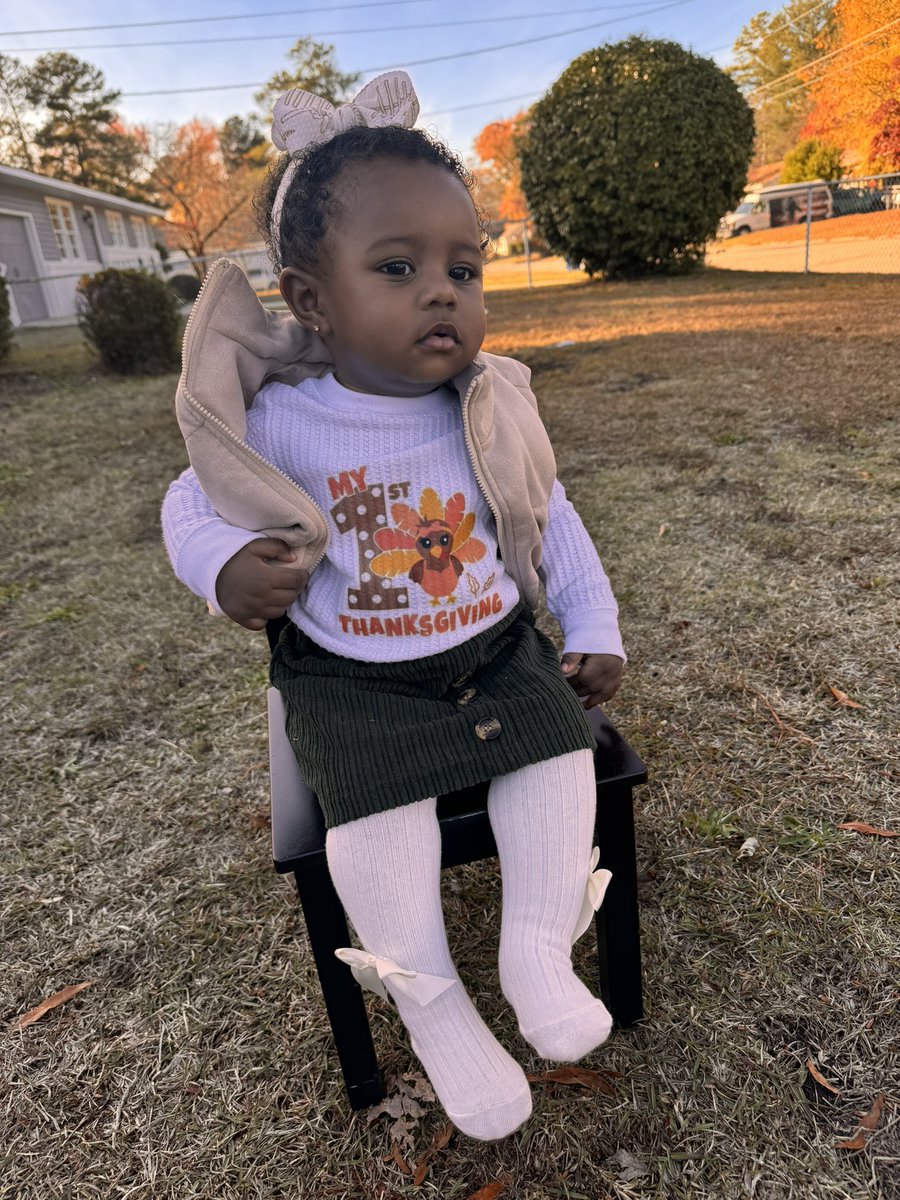 CoachJas321's tweet image. Happy Turkey Day from Mae Mae!! #SHEIN #babymodel