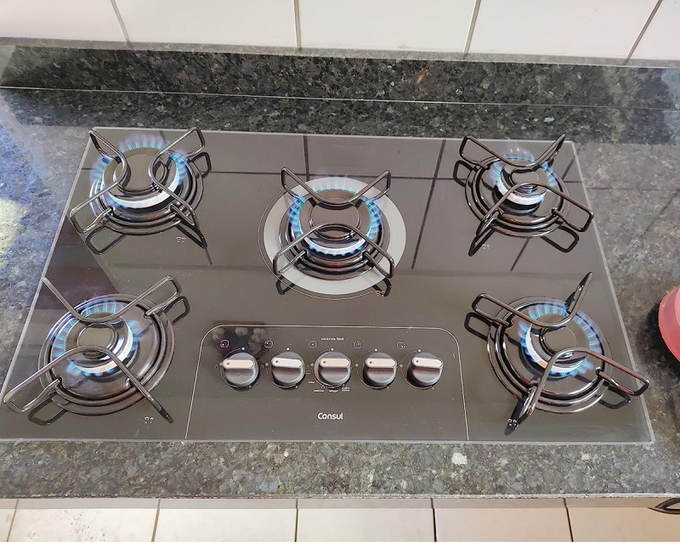 Cooktop 5 bocas Consul com controle fácil e acendimento automático – CD075AE BIVOLT