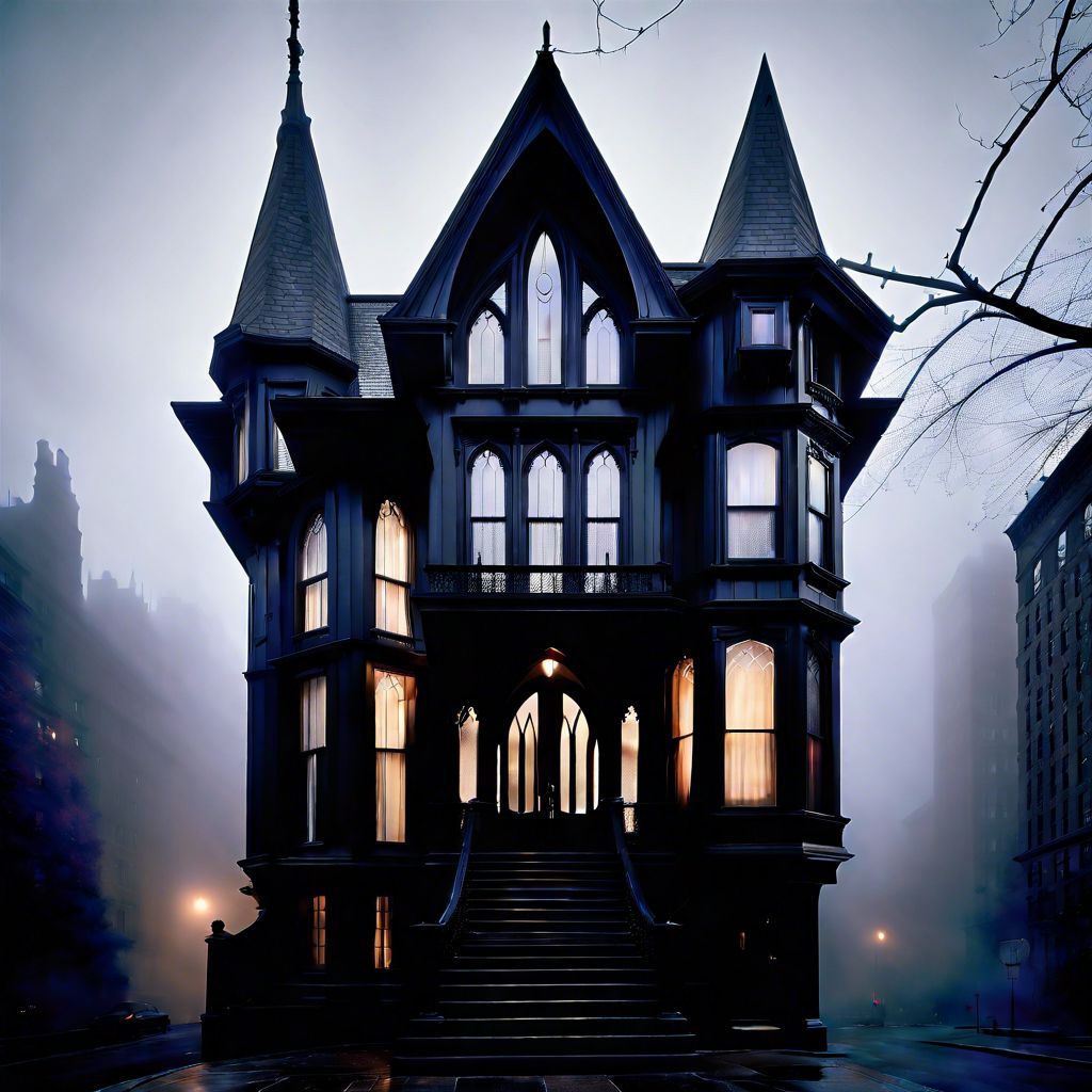 Artec_ai's tweet photo. In the quiet of the fog, the gothic silhouette of this house commands attention. It's a structure that AI might dream up from the annals of history, bringing a touch of the past into the present. Who would walk these halls?

#architecture #aiart #generativedesign https://t.co/w62UI0pAee