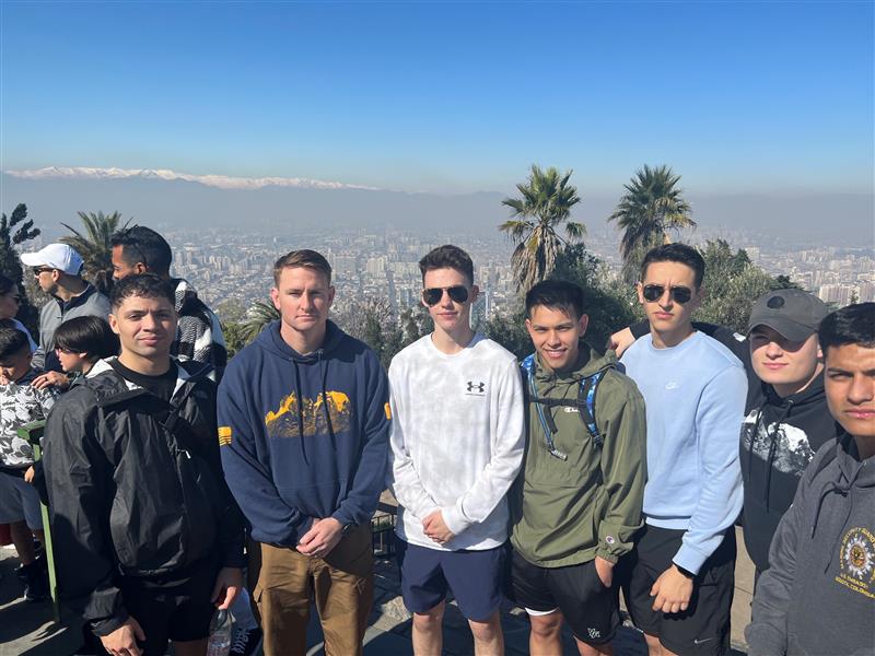 #Marine Detachment with US Embassy Santiago, Chile joined the community to visit #Metropolitan Park and hike up San #Cristobal Hill. The San Cristobal Hill is approximately 700 meters high, located in the largest urban park in Chile. The Marines took the gondola on their descent.