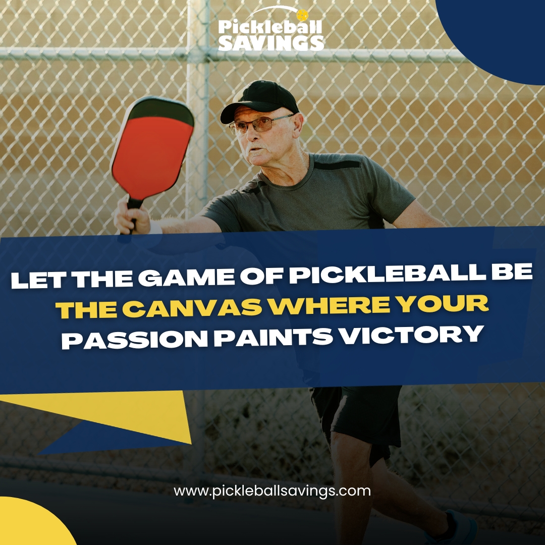 Let the game of pickleball be the canvas where your passion points to victory. With every swing and strategic move, you create your masterpiece of success on the court, leaving a colorful legacy of determination and triumph.
#pickleballsavings #PickleballPassion