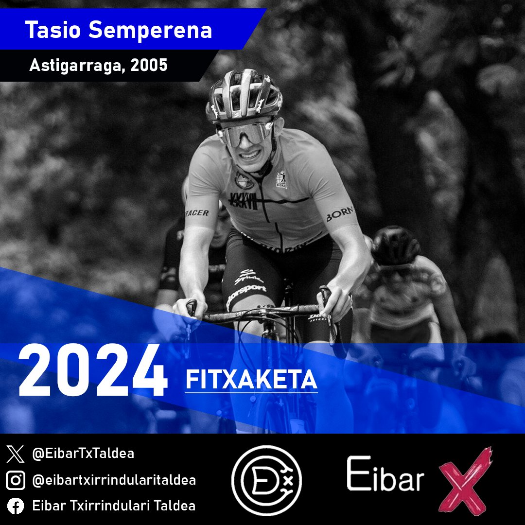 9️⃣/1️⃣6️⃣

🔵 FITXAKETA ✍️ Tasio Semperena da taldeko lehen inkorporazioa! Jubenil mailan lasterketa internazionalak lehiatuta, Kolonbiako Munduko Txapelketatik dator zuzen-zuzenean pista eta errepidea uztartzeko asmoarekin! 🌈

#16egun16txirrindulari
📸 Noticias de Navarra