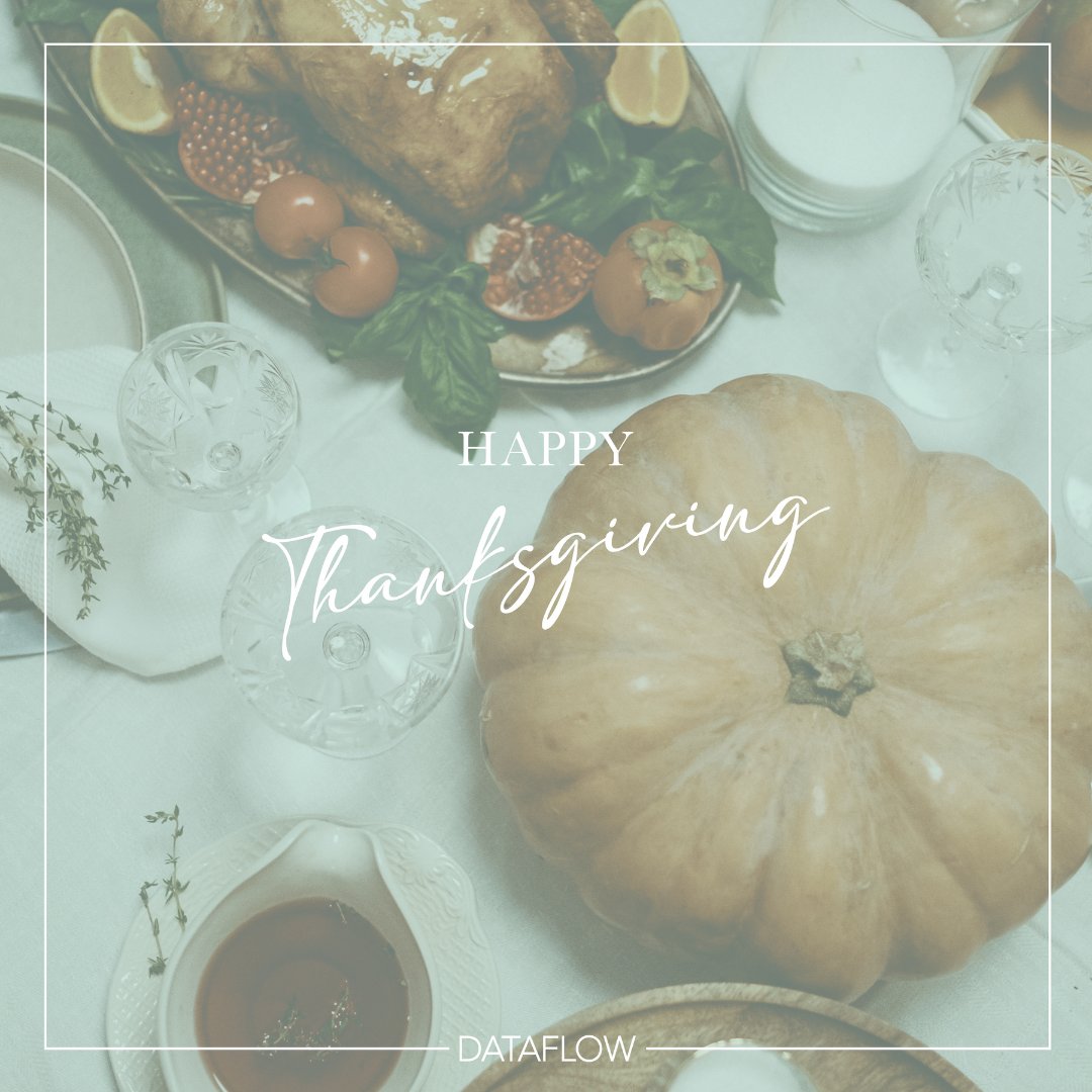 goDataflow's tweet photo. This Thanksgiving, we're filling our hearts with gratitude for all of our amazing clients. Your trust and support mean the world to us. The Dataflow Group wishes you a day filled with love, laughter, and delicious food! 🦃 

#ThankfulForYou #HappyThanksgiving https://t.co/1gEnMg3oLW