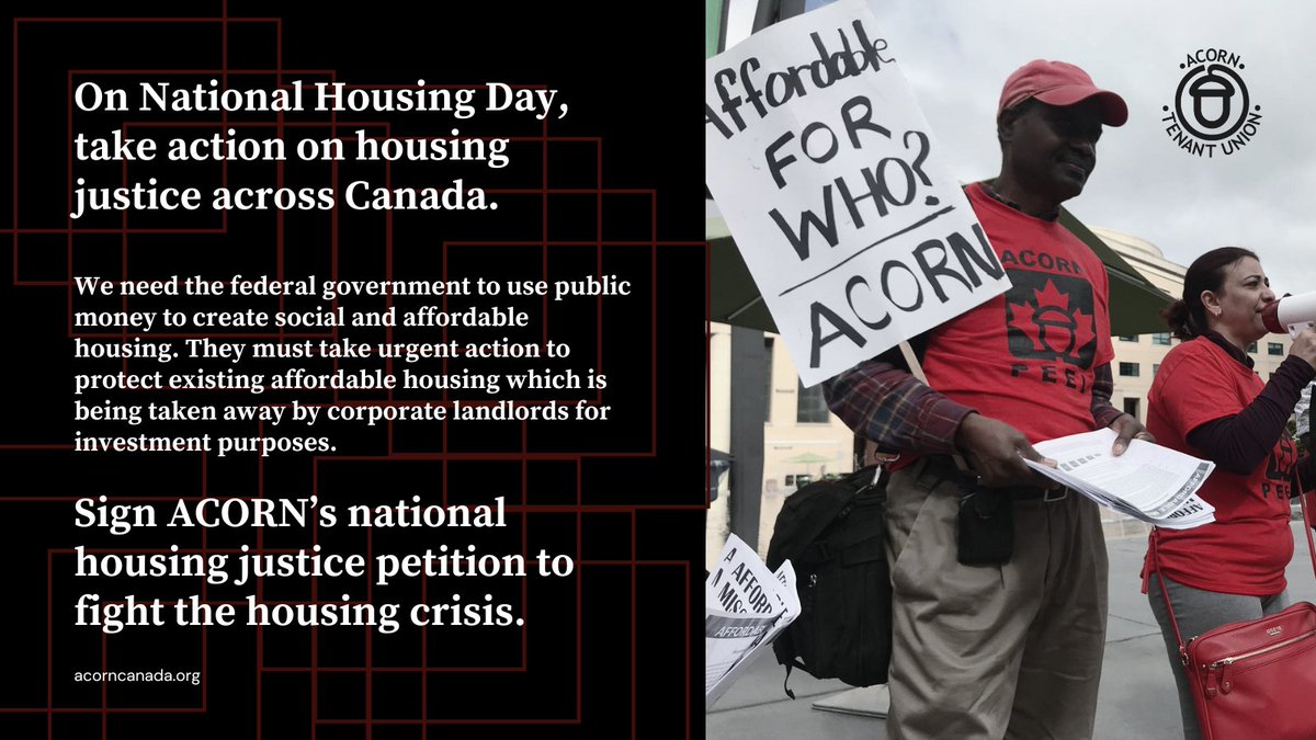 Supply is NOT the only solution to the housing crisis, and it's time the Federal government got that message!
Sign on to our online action to demand real housing justice for working-class people!
tinyurl.com/4jwnt2sc