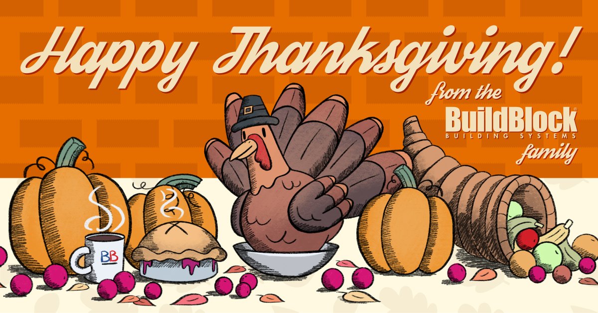 What are you thankful for this year? We are grateful for all of our distributors, customers, and our lovely team. We're also thankful for the day off! 😁 
#thanksgiving #happythanksgiving #bethankful #thankful #buildblockicf