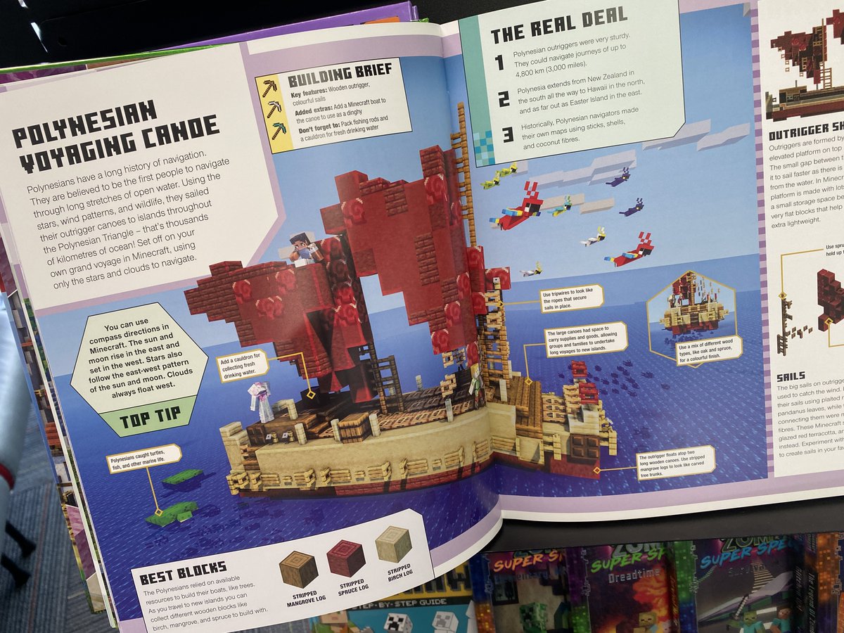 rawhitibythesea's tweet image. Want ideas for Minecraft builds?  Check out the new book 'The Minecraft Ideas Book.' Would you rather fight 5 baby zombies or be chased by a spider 5 times the size &amp;amp; strength of a usual spider? #RāwhitiSchool #MinecraftBooks