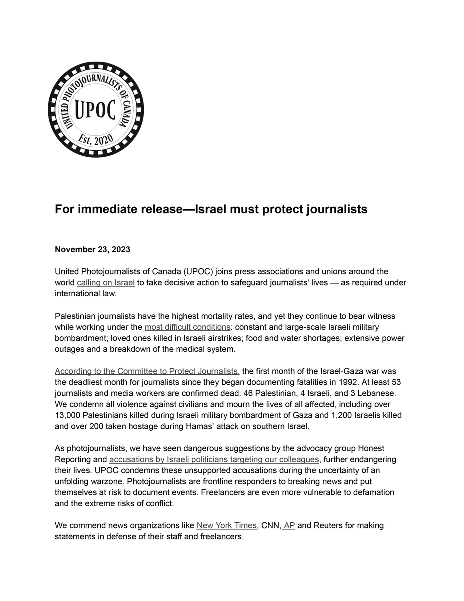 UPoC - United Photojournalists of Canada tweet media