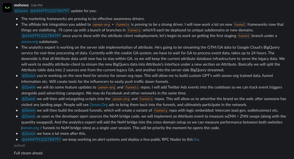 ZenonOrg's tweet image. The @ZenonOrg #HyperGrowth team is accelerating to #HyperSpeed

#Zenon #GlobalScale #GlobalAdoption $ZNN x $QSR