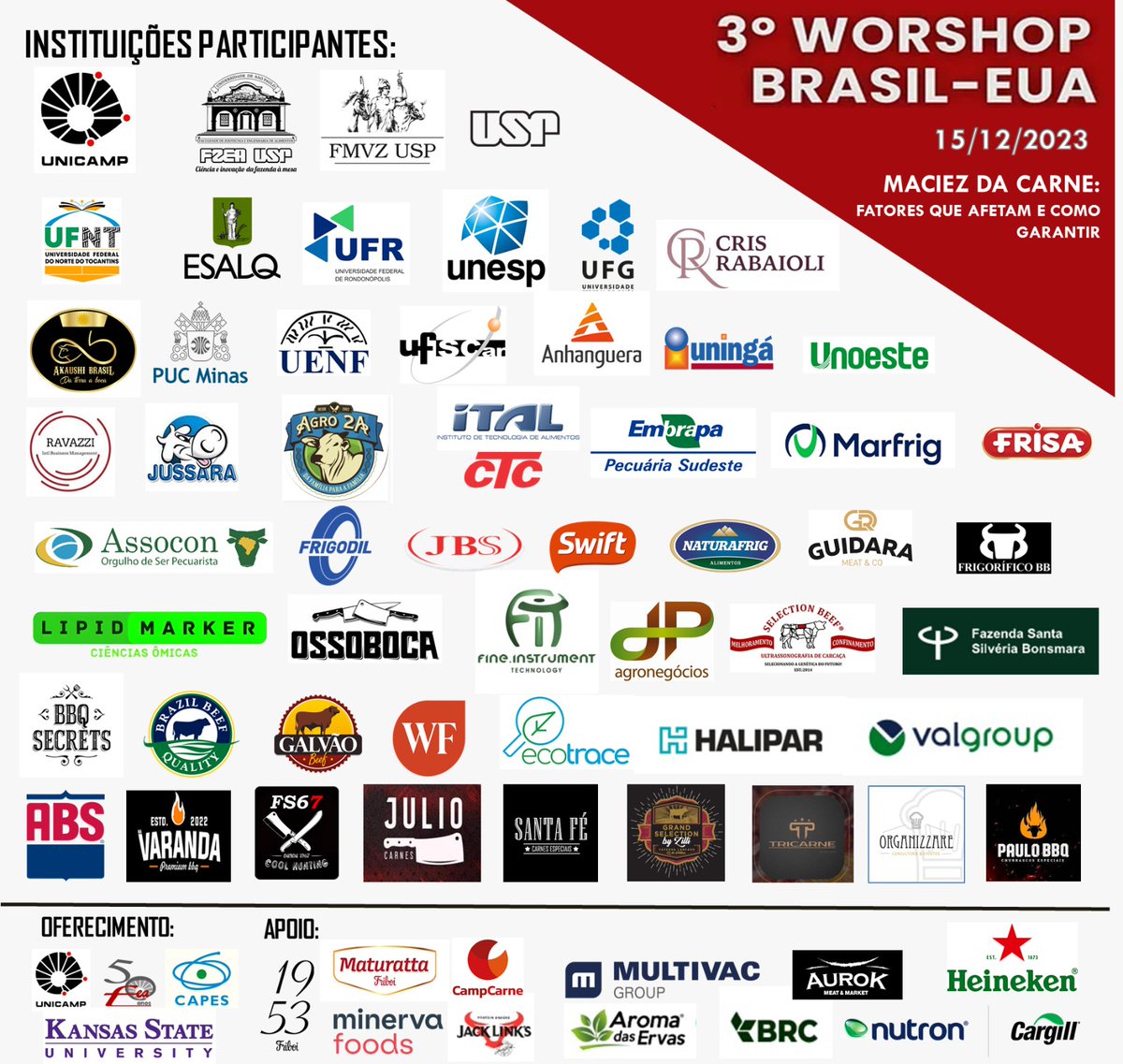 spflanzer's tweet photo. 3° Workshop BR-EUA

Instituições confirmadas no evento.

Se você fez a inscrição, mas sua instituição não está aqui, nos avise.

As vagas estão quase esgotadas. Depois não adianta chorar.

Se sua marca está aqui. Escreva uma comentário para nós. https://t.co/JzhJBkraE4