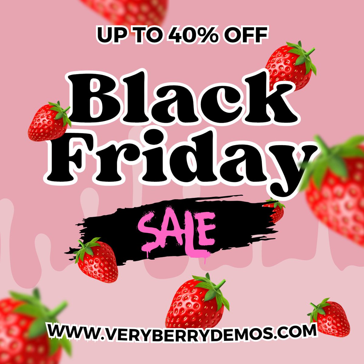 VERY BERRY DEMOS - BLACK FRIDAY SALE 🍓💻

Check our website to learn more about our Black Friday demo reel promotions and discounts! 
veryberrydemos.com/#services