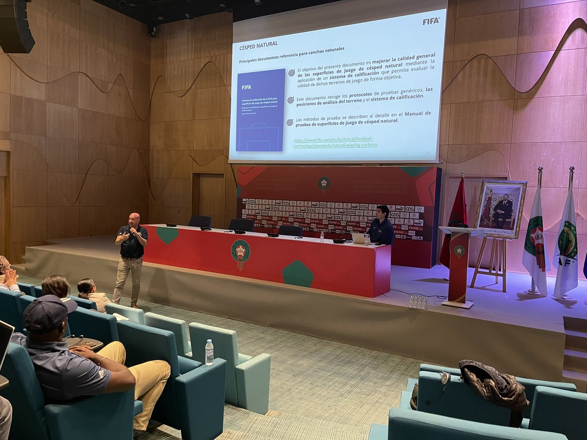ForwardAmericas's tweet photo. Last month, member associations of the Americas visited Rabat with the aim of having knowledge sharing sessions on football infrastructure, as well as visiting the state of the art technical centre of the @FRMFOFFICIEL. Thank you for the warm hospitality! 🇲🇦 🇧🇷 🇲🇽 🇵🇦 🇵🇾 🇺🇾 🇻🇪 https://t.co/ievSHqcaPI