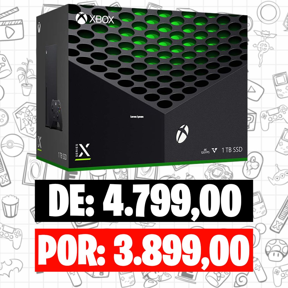 Microsoft Xbox Series X 1tb Standard Cor Preto