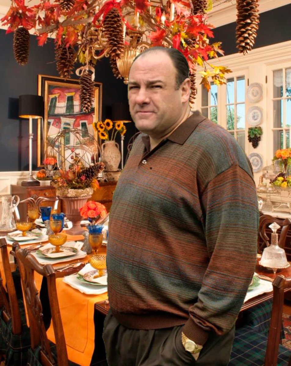 me getting dressed up on thanksgiving just to walk around the house like this