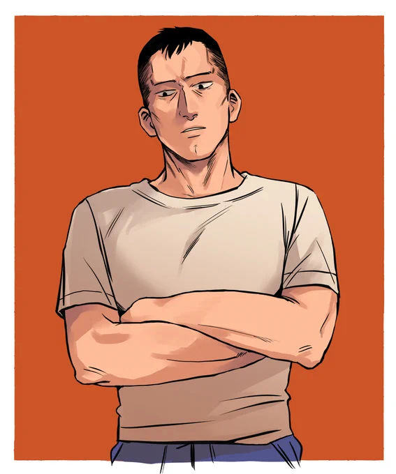 Ajin Tanaka time again. This time I'm experimenting with a different brush and trying to render with more detail [ Ajin ]