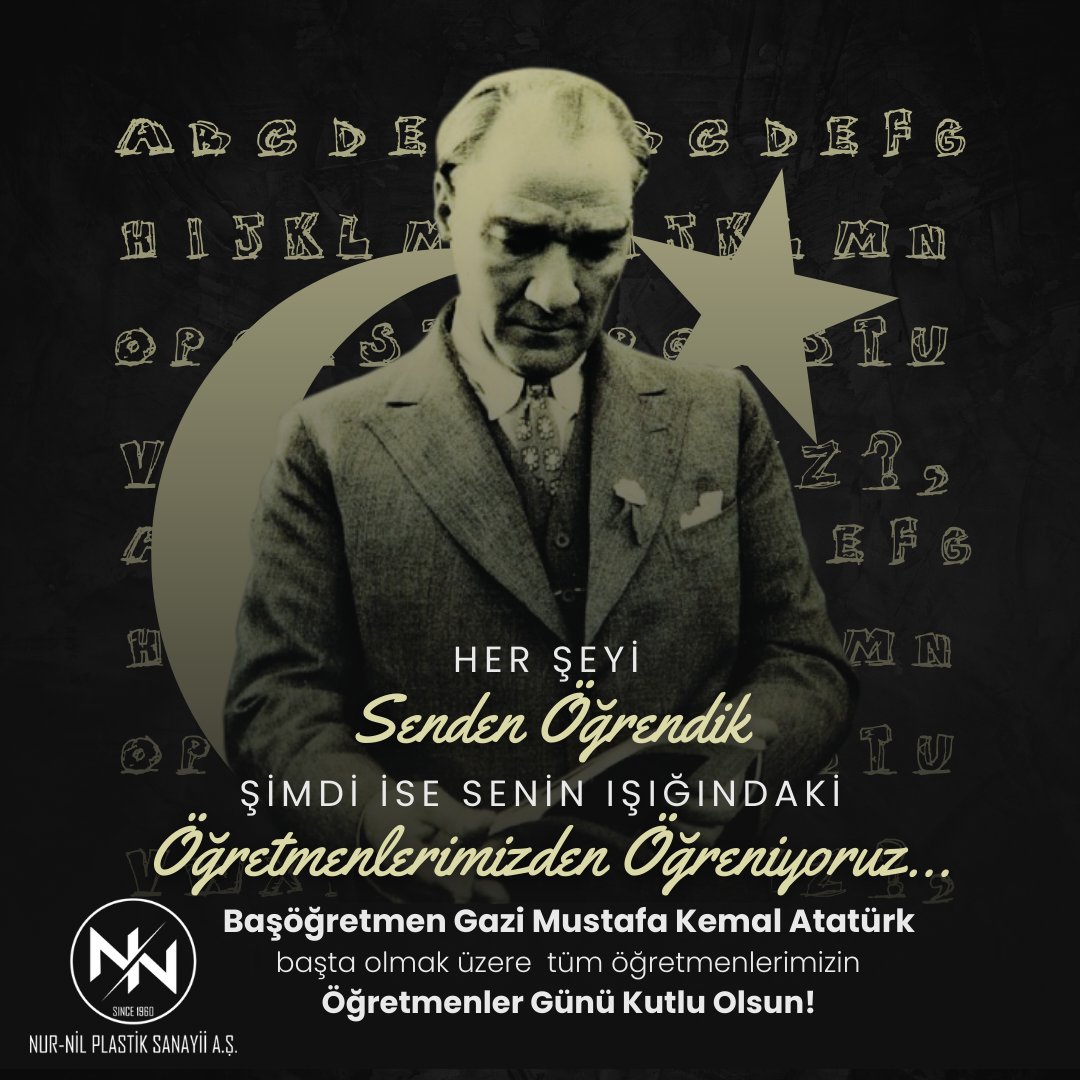 Başöğretmen Gazi Mustafa Kemal Atatürk  başta olmak üzere  tüm öğretmenlerimizin
Öğretmenler Günü Kutlu Olsun!

#24kasım #öğretmenlergünü #kutluolsun #mustafakemalataturk #Basoeğretmen