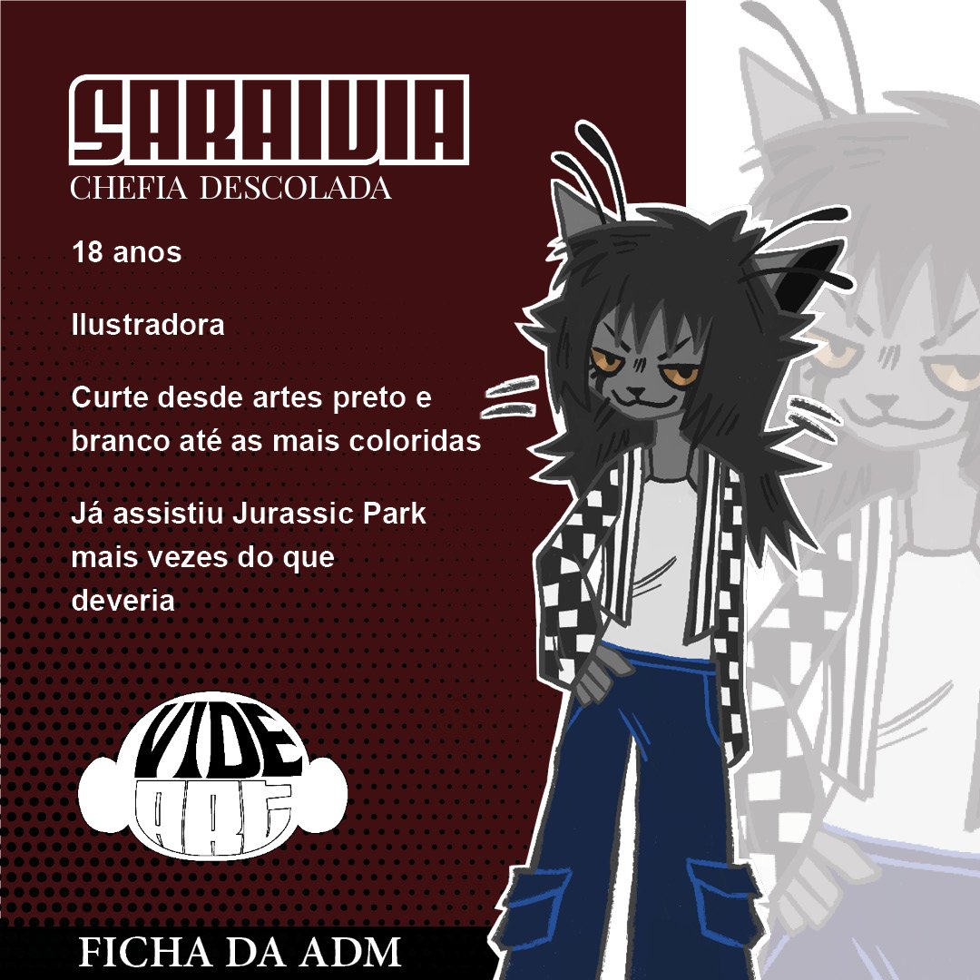 Vide_Art's tweet photo. Apresentando as ADMs!

@s4ra1_, ela tem 2 paixões: arte e licor de milho. E ela te convida a participar do server! https://t.co/66y2QNxcCx