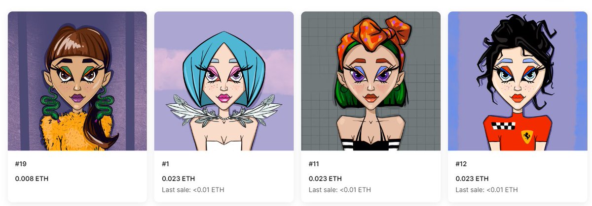 LISTED FOR 24 hours!

Last one available on primary market 🤩

✨FIXED PRICE - 0.008 weth✨

#NFT #Polygon #powerofwomen 

opensea.io/assets/matic/0…