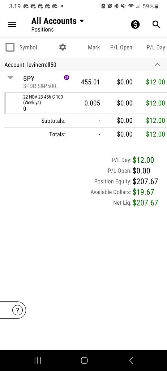 LeviLife3's tweet photo. We're clearly up $30 on this trading account. We almost lost at all took a break and came back stronger https://t.co/onhE9O30lz