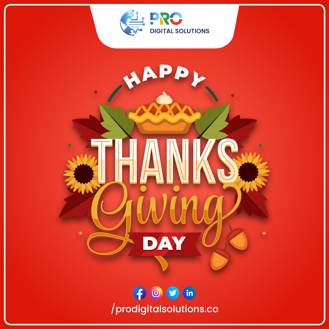 ProDigital01's tweet image. As we connect with loved ones this Thanksgiving, we reflect on the digital connections that have brought us closer together. Thank you for being a part of our online journey. Happy Thanksgiving!

prodigitalsolutions.co

#thanksgiving #غزة_تنتصر #PorDeeUniverse