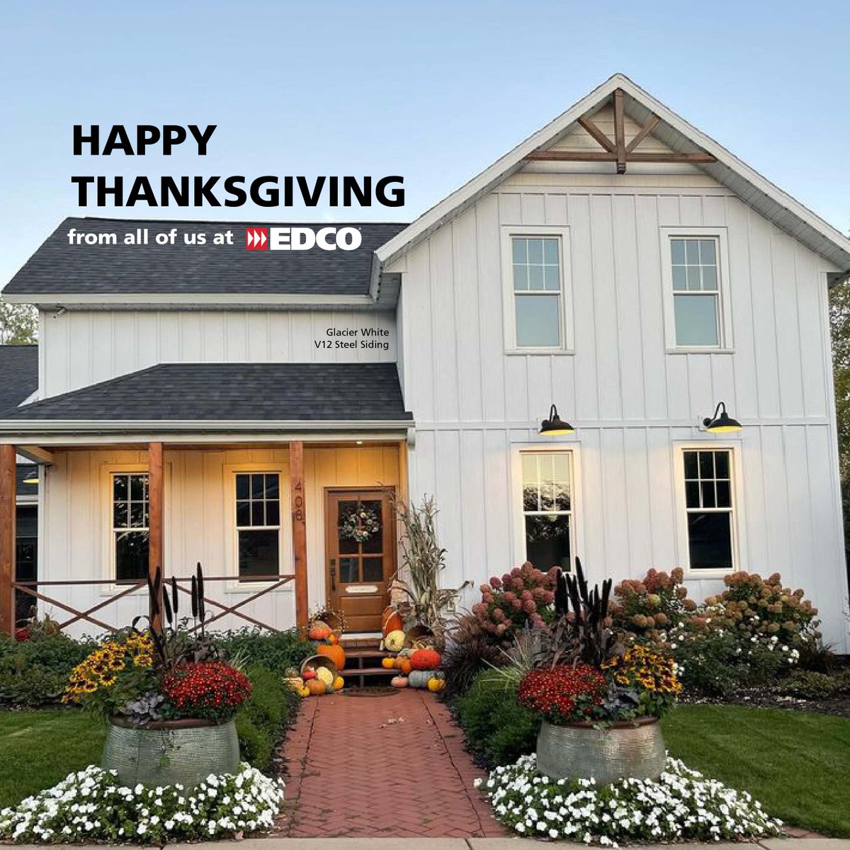 Happy Thanksgiving from all of us at EDCO! 🦃 

#HappyThanksgiving #EDCOProducts #Thankful #SteelSiding #SteelRoofing