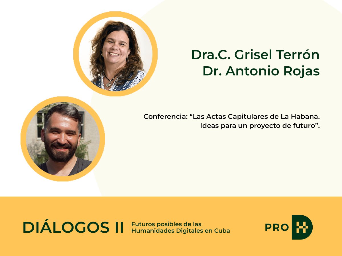 Seguimos después del almuerzo con la ponencia de Dra.C. Grisel Terrón y Dr. Antonio Rojas “Las Actas Capitulares de La Habana. Ideas para un proyecto de futuro”

#dialogosII #prohd #OHCH