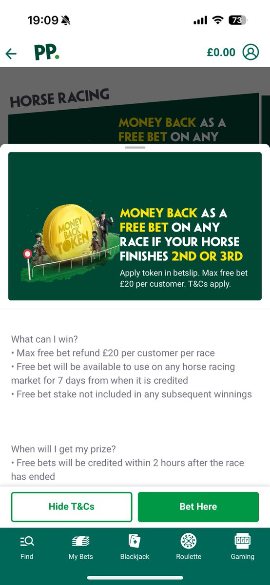 Lowen1290's tweet photo. @AskPaddyPower could you show me the terms and conditions for this promotion please https://t.co/bk2fWlA1KA