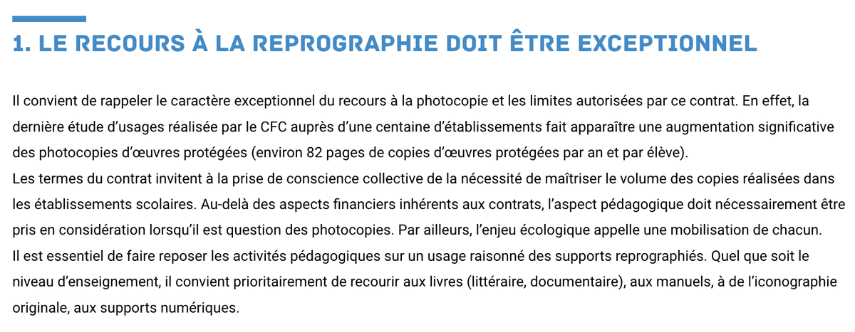 Lettres_edu_num's tweet photo. 📰 #Reprographie | Tous niveaux

🔷 Au B.O. du 23.11.23 : Mise en œuvre du protocole d’accord du 03.03.23 relatif à la #photocopie d’œuvres protégées :
✔ une pratique qui doit rester exceptionnelle
✔ nouvelle rémunération des auteurs et des éditeurs

👉 https://t.co/API8J6jMPr https://t.co/BwbNecTxdo