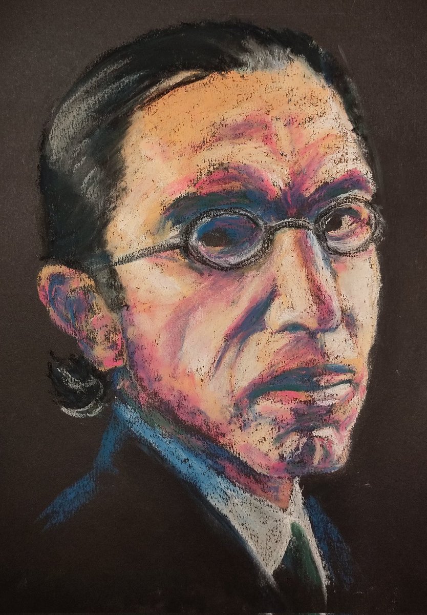 Portrait of Ron Mael
Pastel on black paper

#sparksfanart #ronmael #sparks