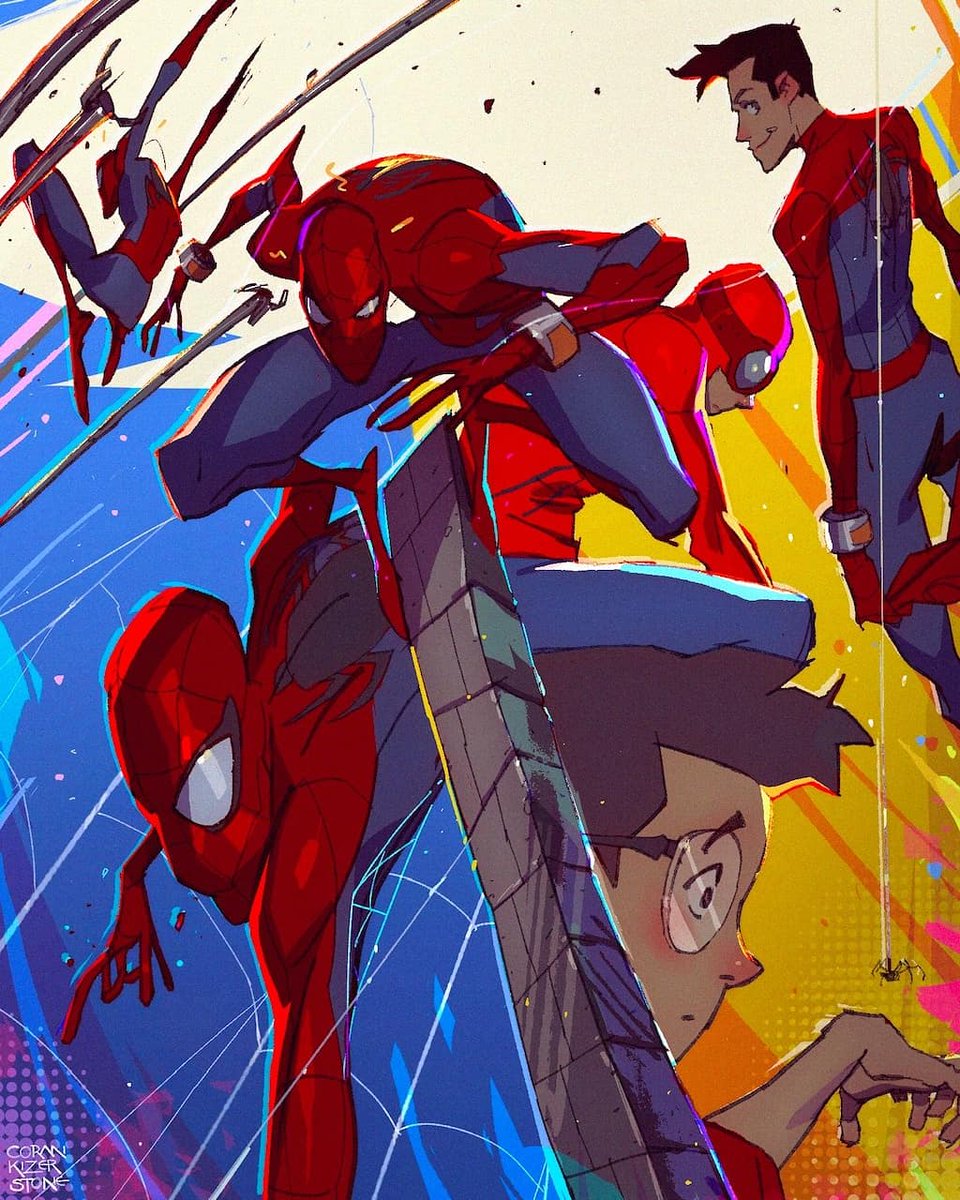 スパイダーマン 「Spidey - Teaching a "Super Dynamic Super」|Coran Kizer Stoneのイラスト