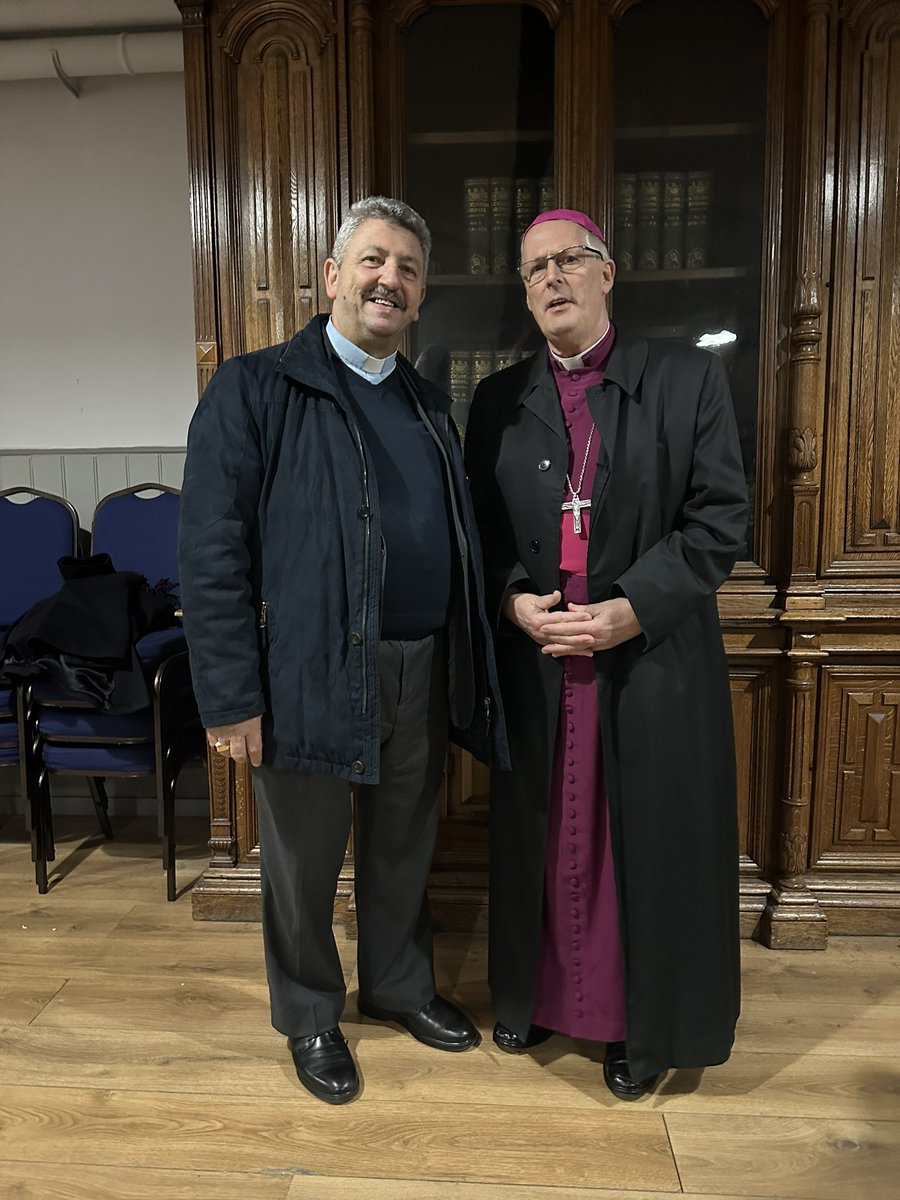 BishopSouthwark's tweet image. Also a privilege to serve as Co-President of the Anglican Eastern Churches Association and very grateful to Canon @jamie_hawkey for an inspiring lecture - glad to welcome Canon Faeq Haddad who welcomed me to the Church of the Redeemer in Amman in January - #HLC2023