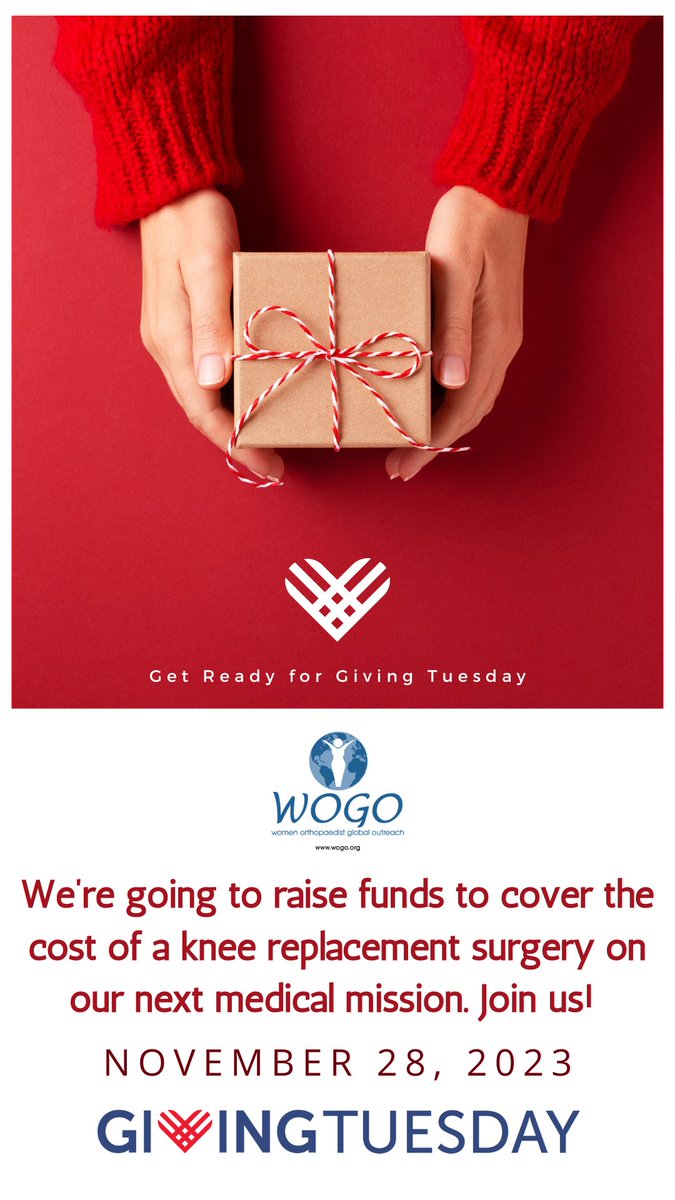 GivingTuesday is coming! Please help support WOGO and our future Medical Missions with our #Knees4WOGO program. Donate any amount to WOGO - every dollar donated on 11/28 goes to our #GivingTuesday goal. You can donate at wogo.org/product/donate or using Venmo: @WOGO-Missions