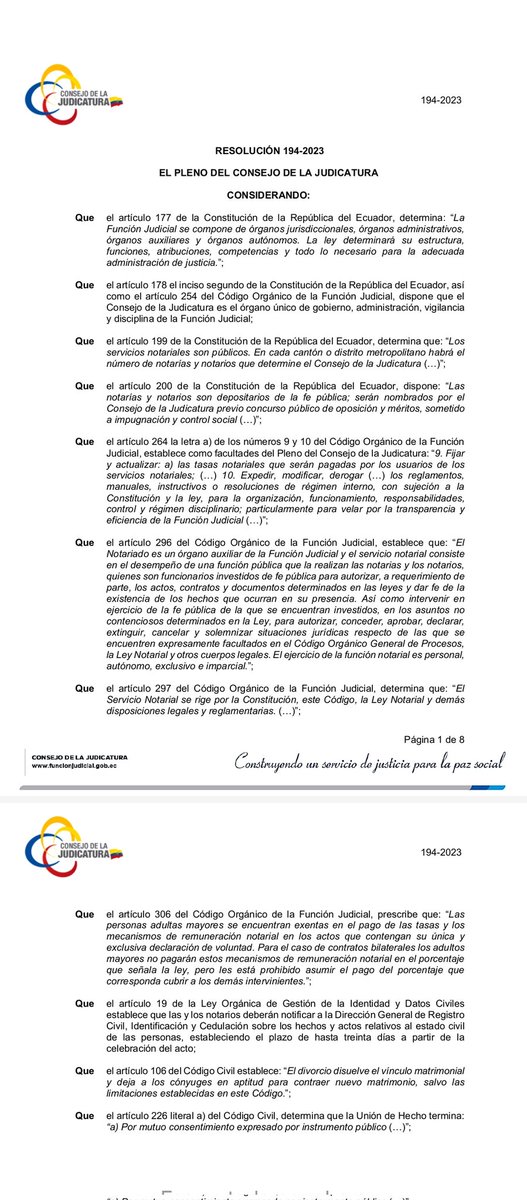 lenin_zeballos's tweet photo. Resolución 194-2023 del CJ, reglamento para divorcio y terminación de unión de hecho por mutuo consentimiento en Notaría. https://t.co/oHm4GmyPYi