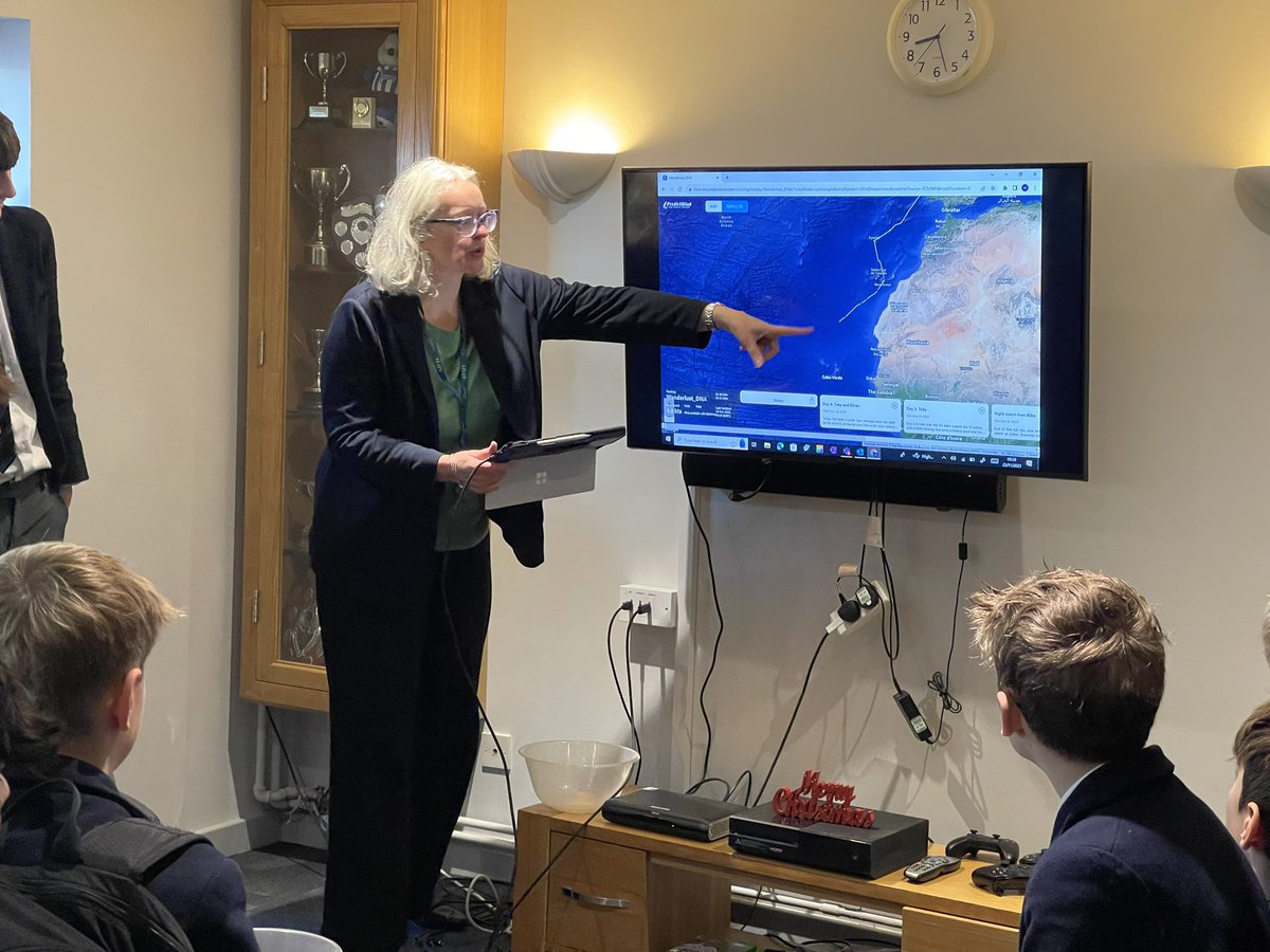 We checked to see where Toby &amp; Ethan are off the coast of Africa after crossing the start line of the ARC transatlantic yacht race in Gran Canaria four days ago. Great daily blogs about all the marine life 🐠 🐢 &amp; swimming with 3,000m of water under you! ⛵️ <a href="/ArdinglyCollege/">Ardingly College</a>