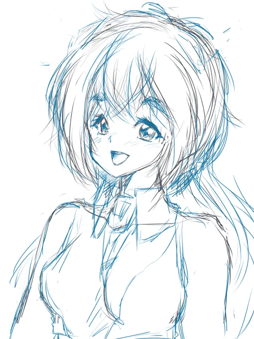 ひさびさに寝起き落書き