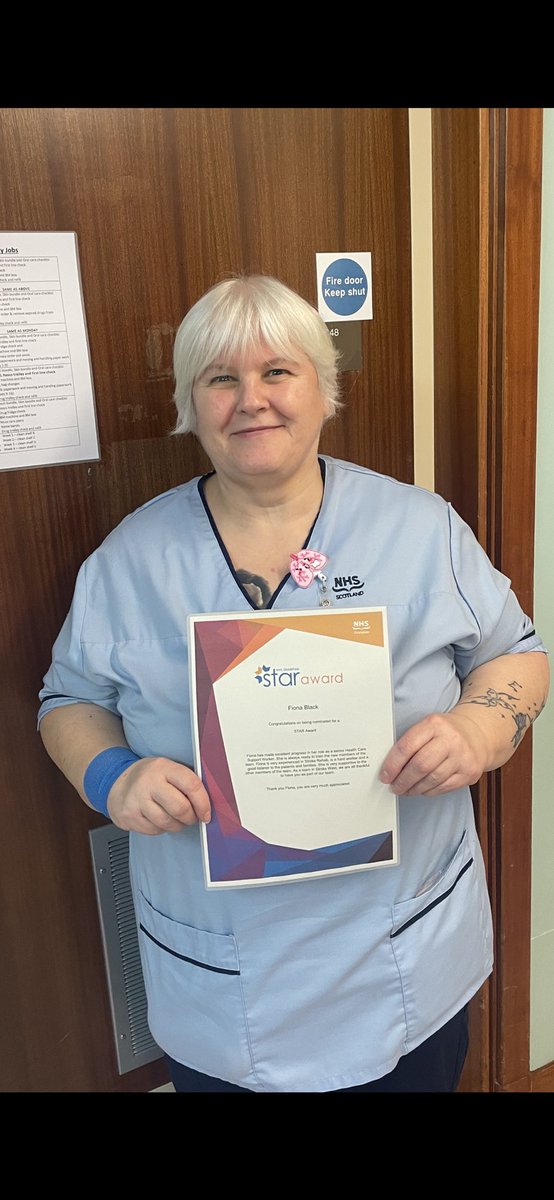 Super proud of Fiona on receiving her star award today! ⭐️  <a href="/SOARS_WGH/">SOARS - Specialist Older Adults & Rehab Service</a>