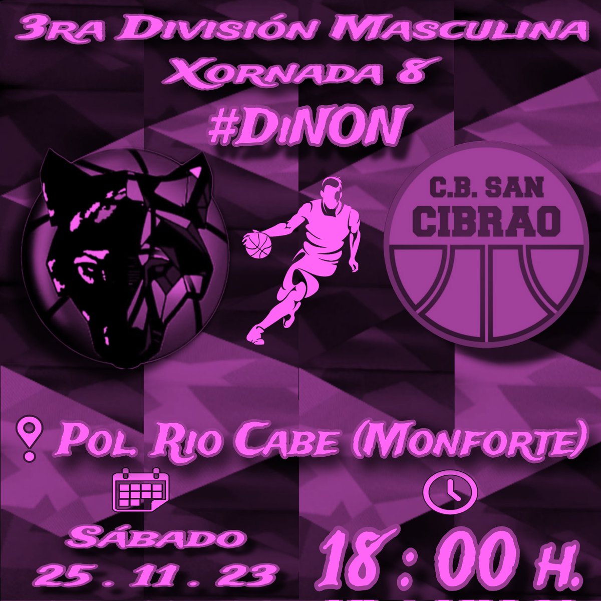 cbsancibrao's tweet photo. Iste Sábado o #BaloncestoMasculino do @csancibrao #DiNon xunto @CBValdeLemos e @FGB_Baloncesto coa colaboración de @aqualia na sua visita a Monforte.
#ForzaCibrao https://t.co/Gp3Ui57zhM