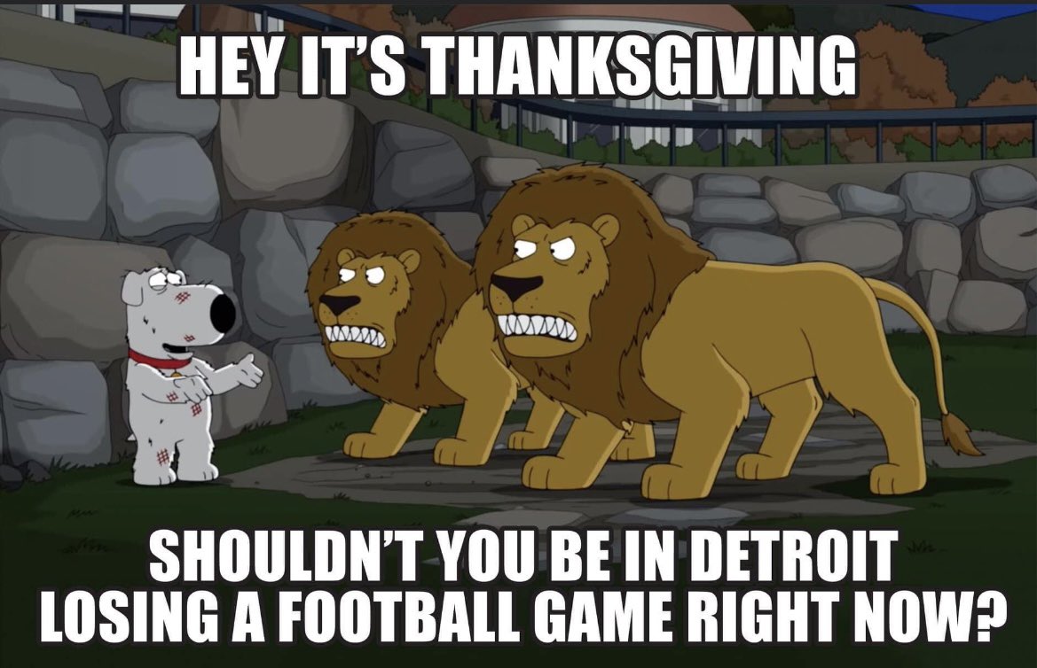 Just some traditions DON’T EVER CHANGE!! Last 7 thanksgiving games 0-7 #Frauds #OnePride #OneAndDone