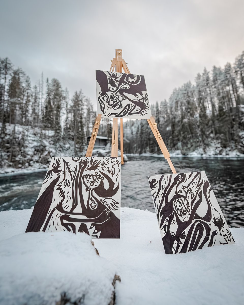📸 Proud to present my journey through Finnish Lapland with <a href="/ArtinalsBTC/">Artinals</a>. Capturing the essence of this mystical landscape in NFT promotion pics blurring the lines between digital art and physical beauty.🌊

 You will see more soon!🎨

#NFTs #ArtTech