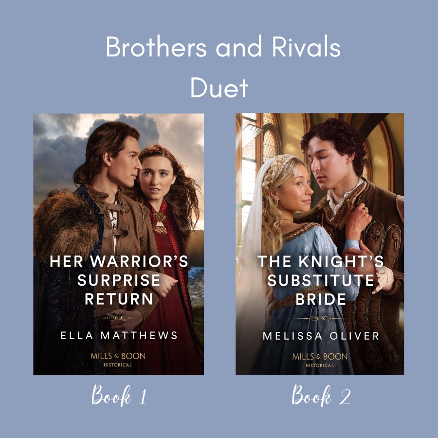 Twin brothers separated as boys, reunited as men...and as enemies in 12th century Ireland.⚔️⚔️⚔️ Loved collaborating with the incredibly talented @ellamattauthor on this duet. ♥️♥️♥️ Book 1 & 2 of Brothers and Rivals, out now! @MillsandBoon @HarlequinBooks #HistoricalRomance