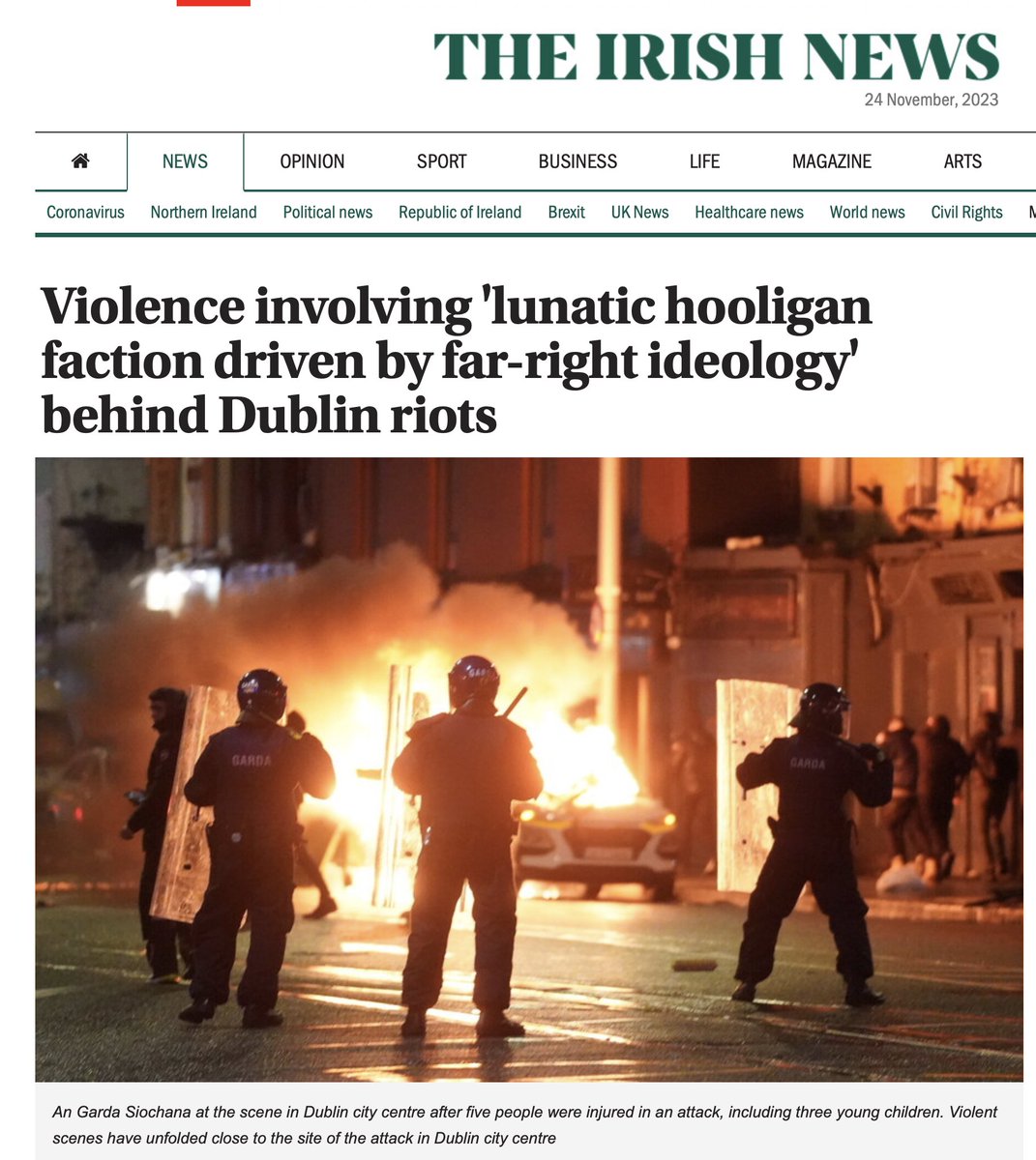 ianmiles's tweet photo. The media is more upset at the protesters in Dublin than they are about the stabbings, referring to them as "far right." https://t.co/0kj6Rtv71z
