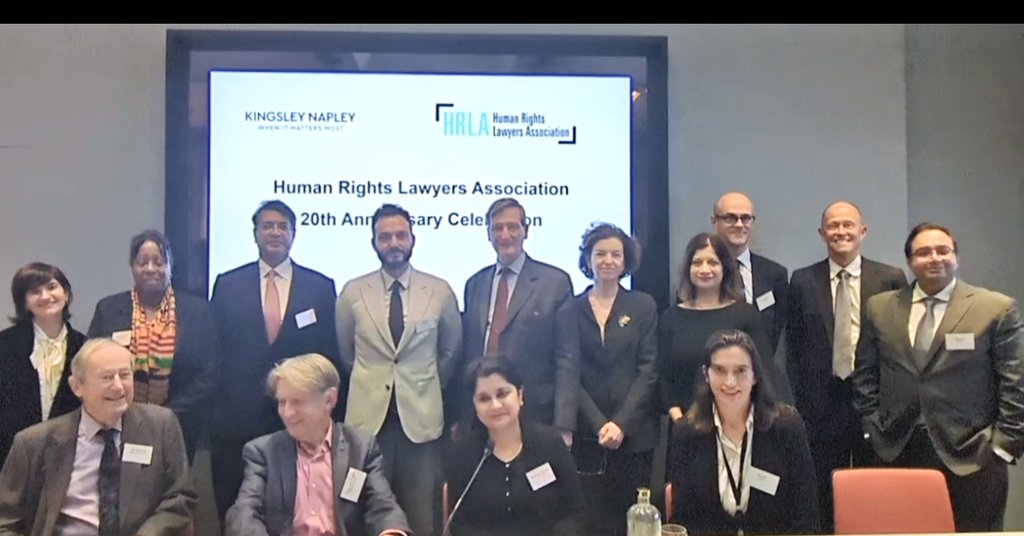ShoaibMKhan's tweet image. Absolute Who&apos;s Who of human rights in one photo:
Caroline @Rene_Cassin
@JacquiMckenzie6
@RazaHusainQC
Former ECtHR President Robert Spano
Dominic Grieve KC
@JMPSimor
@WomaninHavana
@andrew_cutting
Joe Middleton KC
Baroness Chakrabarti
@conorgearty
Sir Geoffrey @BindmansLLP