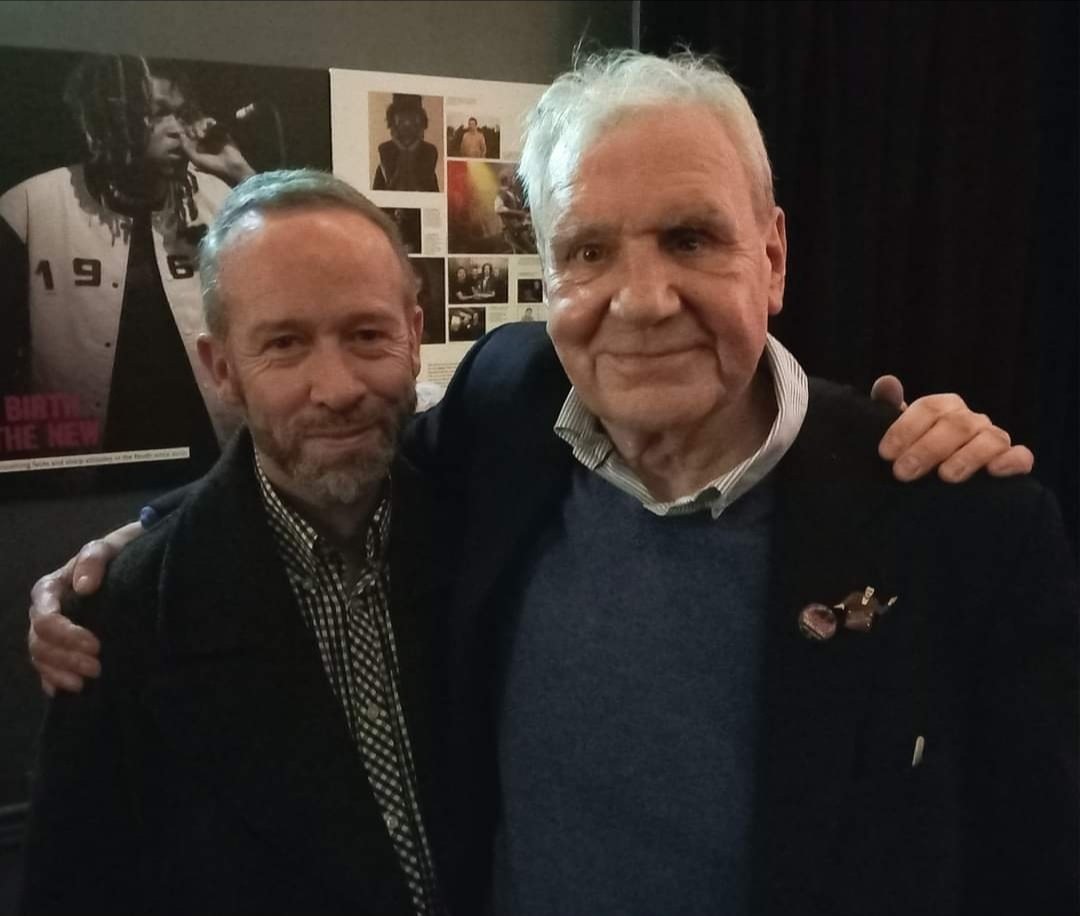 bohoman's tweet photo. Thanks to #TerriHooley & @stu_bailie for signing my copy of "Terri Hooley 75 Revolutions" tonight at their book launch in the @OhYeahCentre tonight. Hope you had as good a night as the rest of us did!
( w/thanks to #PeterCabe for the photo of Terri & i). https://t.co/XuQtGH3GN9