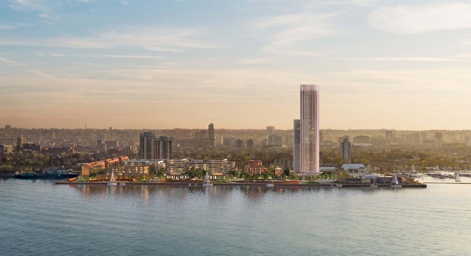 FortYorkPaving's tweet photo. The @CityofHamilton has approved Waterfront Shores, @TercotHomes and @CityzenGroup’s 45-storey tower, which will transform Pier 8 in #Hamilton into a waterfront community. – via @REMINetwork 
https://t.co/2YUg0omVex https://t.co/mlxuXgzVtJ