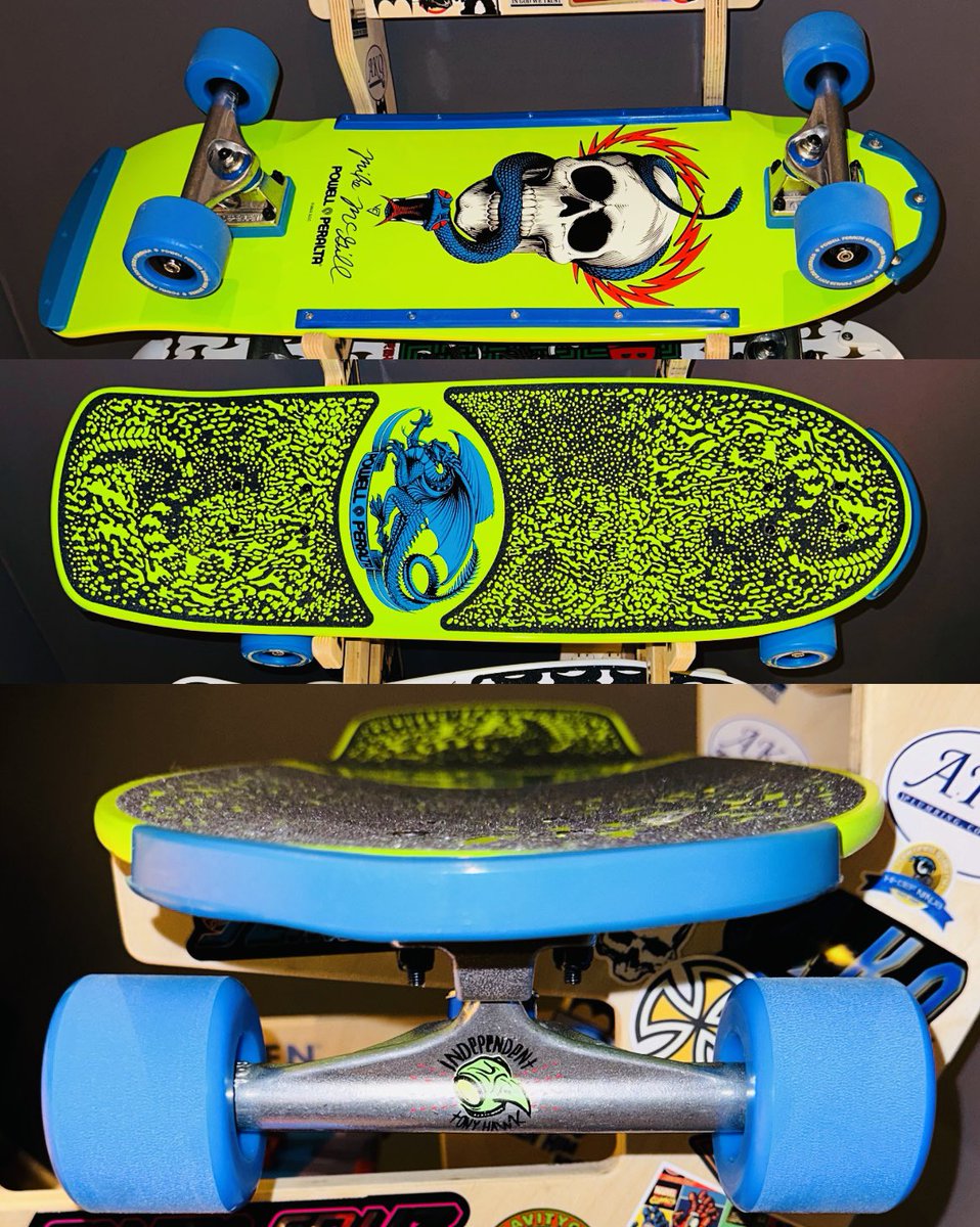 JordanWheeler__'s tweet photo. Skull &amp; Snake Complete 💀🐍🛹

Powell Peralta Mike McGill Skull &amp; Snake Reissue (2023) Skateboard Deck Lime - 10 x 30.125 - Deck Shape 160 - Originally Released: 1984

#PowellPeralta #MikeMcGill #Skateboard #SkullAndSnake #BonesBrigade  @mikemcgill @powellperalta @bonesbrigade https://t.co/x5iCdawvoE