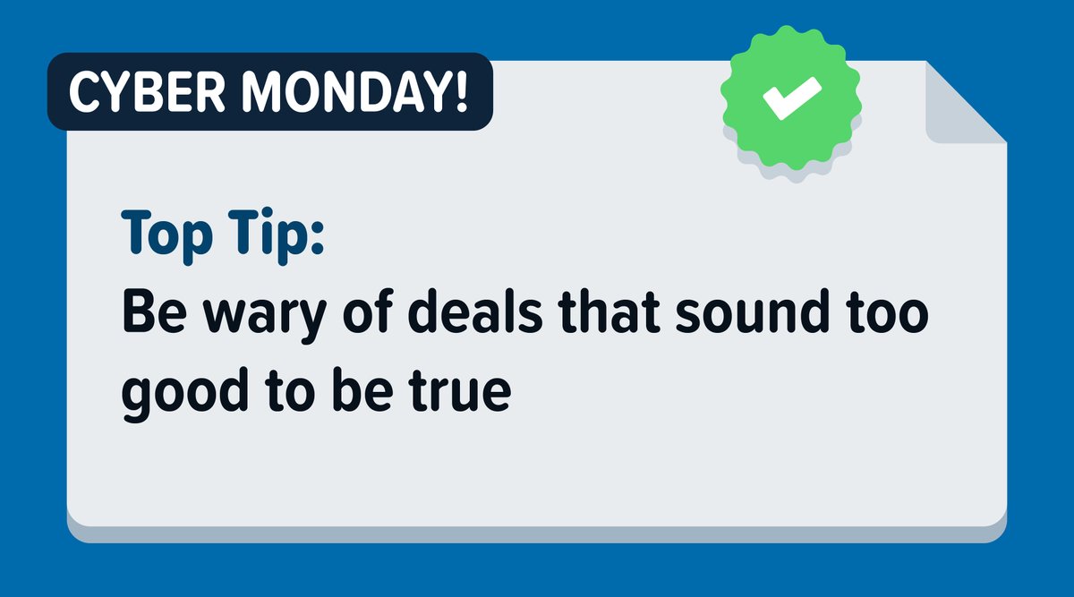 Avoid common scams this Cyber Monday with these tips!💡 Want to learn how to identify real cyber attacks? You can do just that in CyberStart’s gamified platform. 💻 Access CyberStart’s 200+ challenges for free when you sign up for CyberStart America - Link in bio. #CyberMonday