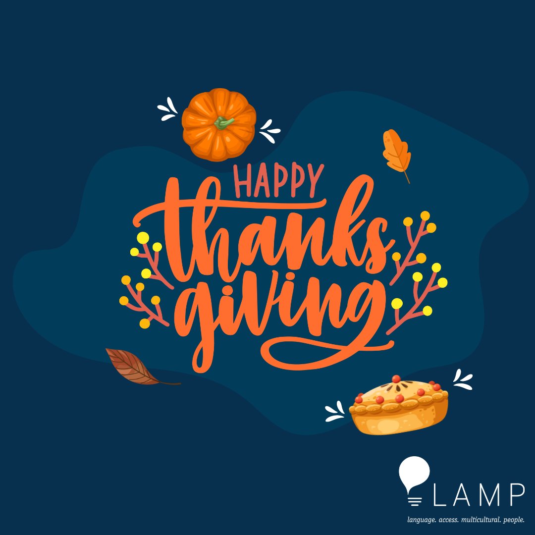 On this Thanksgiving Day, let's take a moment to express gratitude for the blessings in our lives. May we cherish the warmth of family, the love of friends, and the language access opportunities. Wishing you a joyous and grateful Thanksgiving!