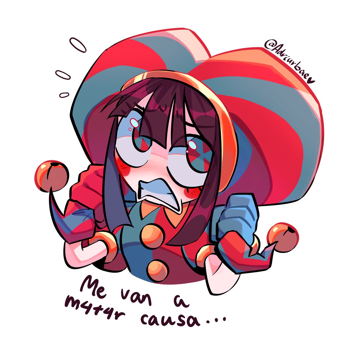 015_adri's tweet photo. hewo :D *leaves these TADC stickers i made and runs away* 🏃💨 #TheAmazingDigitalCircus https://t.co/lrNhj5QvfD