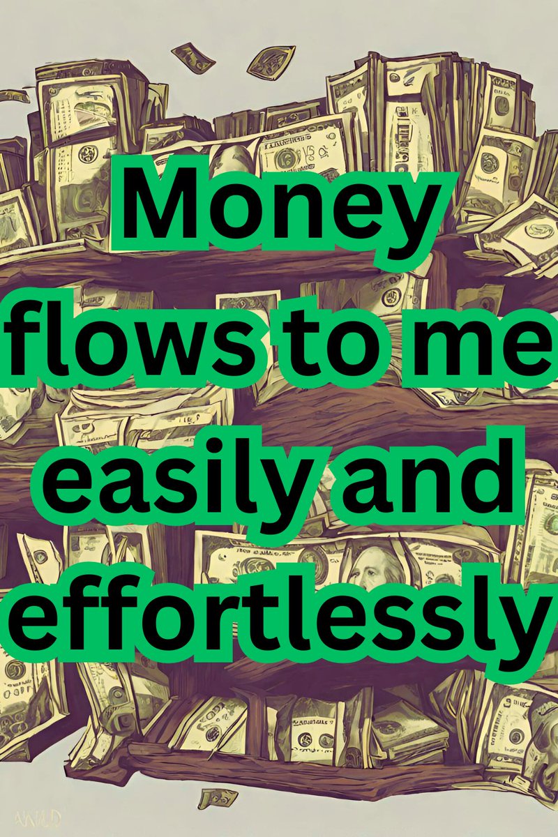 Money flows to me easily and effortlessly #FridayFeeling #FridayVibes #thursdayvibes #WealthJourney #FinancialEmpowerment
#RichAndFamous #WealthBuilder
#FinancialSuccess #MoneyMaster
#WealthyHabits #ProsperousLife amzn.to/3umtVdy