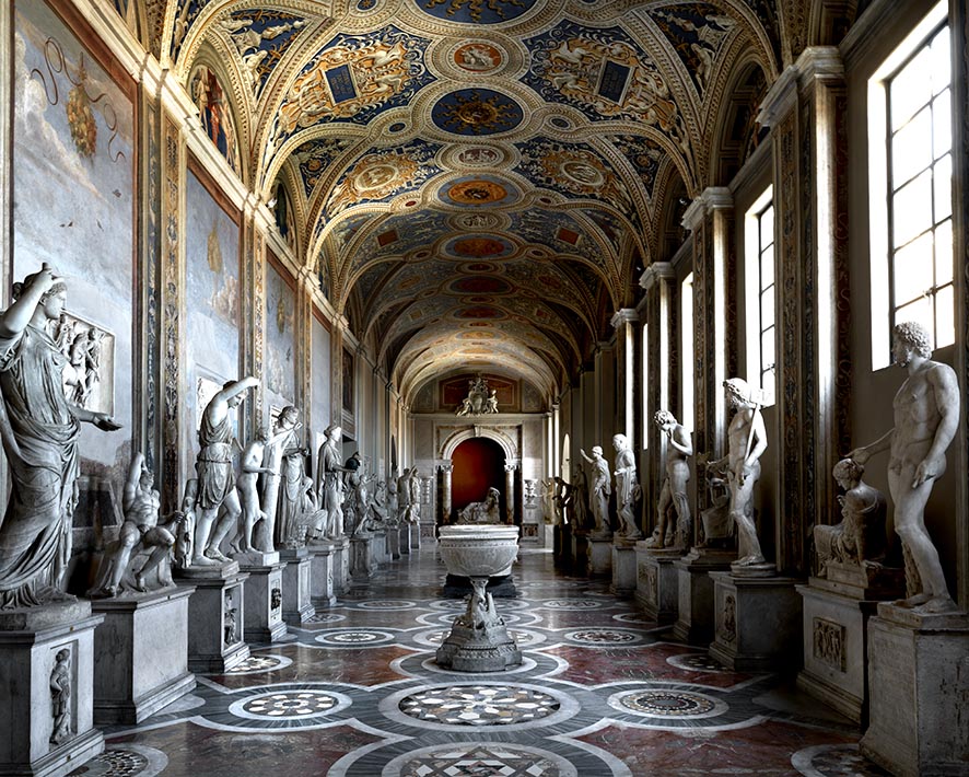 occult__culture's tweet image. Galleria delle Statue, Museo Pio Clementino, Vatican City